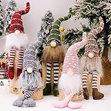 FYBlossom 5 Stück Weihnachten Deko Wichtel Weihnachtszwerg, Handgemachte Plüsch...