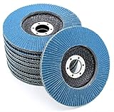 10 Stück Fächerscheiben | Ø 125 mm | Körnung 120 | Fächerschleifscheibe |...