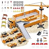 OR OR TU Baustellenfahrzeuge Kinder Kran LKW Sandkasten Spielzeug Musik &...