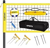 Volleyballnetz Set, 9.5m x 1m,Beachvolleyball Set,Faltbare Volleyball Komplettes...