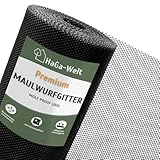 HaGa Maulwurfgitter 1,2m x 5m aus Kunststoff zum Maulwurf Vertreiben im Garten -...