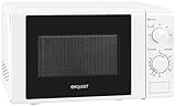 Exquisit® Mikrowelle, 20 l, 700 W, 5 Leistungsstufen, Weiß, lackierte...