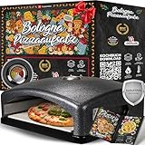 Heidenfeld Pizzaaufsatz Bologna | Grillaufsatz - Pizzamaker - Edelstahl - 540°C -...