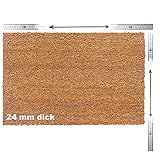 Kokosmatte nach Maß | Kokos Fußmatte mit Zuschnitt auf Maß | Stärke: 24 mm,...