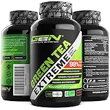 Green Tea Extreme - 180 Kapseln - 1370 mg Grüner Tee Extrakt pro Tagesdosis - 95%...