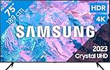 Samsung Crystal UHD CU7170 Series 75 Zoll Fernseher, PurColor, Crystal Prozessor...