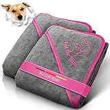 FeelTheWau Hundehandtuch kleine Hunde - 2er Set - Hundehandtuch Extra saugfähig...