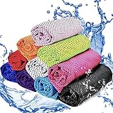 BGNXHYB 10 Stück Kühlendes Handtuch, Cooling Towel,Mikrofaser Handtuch, Kühltücher,...