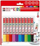 Marabu 0125000000084 - Porcelain & Glas Painter Kids, Set Mega Fun mit 10...