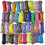 aufodara 10er x 10ft Paracord Set Seile Schnüre DIY Handgemachte Webart für...