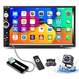 CAMECHO 2 Din Autoradio mit Bluetooth Handsfree, 7 Zoll Bildschirm Auto Radio...