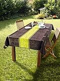 Tischdecke Outdoor 240 x 148 cm, schmutzabweisend, wetterfest für Draußen, für Garten,...