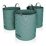 TTL Garden 3x 272L Gartensack - selbststehend 4 Griffe 150gsm groß stabil...