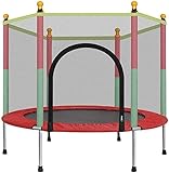HCQW Trampolin for Kinder 1,4 m Indoor-Outdoor-Trampolin mit Sicherheitsnetz Trampolin...