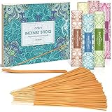 SCENTORINI Räucherstäbchen Set 120 Stock, Duft von Sandelholz, Patschuli,...