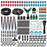 JOYBOY Bewässerungssystem Garten,45M+15M Garten BewässerungsSystem,DIY micro automatic...