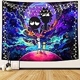 DIOVMA Rick Morty Wandteppich-Decke für Wohnzimmer, Schlafzimmer, Wohnheim,...