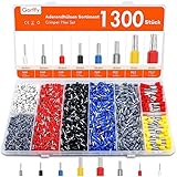 Gorffy Aderendhülsen Set 1300 Stück, Aderendhülsen 0,5 mm² - 10 mm²,...
