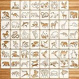 OOTSR 60 Stück Schablonen Wandgestaltung Set, Zeichnung Malschablonen DIY...
