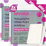 Levaka 400 Gramm Holographischer Glitzer Für Deine Glitzer Tapete – 2 Polierpads...