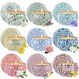 Duftkerzen Geschenkset, 9 Stück Natürliches Sojawachs Duftkerze Geschenke für...