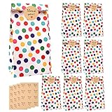 25 Stück Papiertüten Kindergeburtstag, 18 x 9 x 5,5 cm Geschenktüten mit 48...