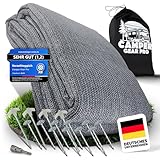 Camper Gear Pro Vorzeltteppich mit Profi Heringen [Extrem Stabil] | Camping...
