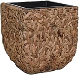 VIVANNO Pflanzkübel Blumenkübel Pflanzgefäß Wasserhyazinthe Natur WILD 50 x 45 x 45 cm
