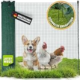 NATURIZ® Weidezaun in 15m / 20m / 25m x 90cm Komplettset - mobiler Hundezaun &...