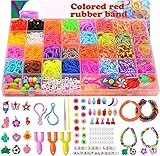 Loom Bänder Set für Kinder,Loom Gummis für Armband Gummibänder Starterset DIY Gummi...