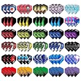 Cyeelife Dart Flights,15 Stile 30 Sets 90 Stück Standard Zubehör für Darts, Perfekte...