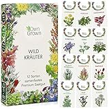 Wildkräuter Samen Set: 12 Sorten Wildkräuter Saatgut für Balkon u. Garten –...