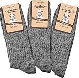 normani 3 Paar Schafwollsocken 100% Schafwolle Norwegersocken Gr. 35-50 Farbe...