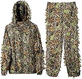 Kugooyi 3D Ghillie Suit, Tarnanzug Dschungel Camouflage Bionic Design leicht...