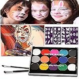 Halloween Kinderschminke Set, Face Paint Body Paint für Kinder und Erwachsene...