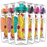 Opard Trinkflasche mit Früchtebehälter 946ml Wasserflasche mit fruchteinsatz...