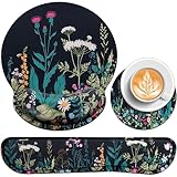Acezeek 3-in-1 Mousepad Set,Mauspad mit Gelkissen+Handballenauflage...