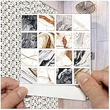 Fliesenaufkleber zum Aufkleben auf Fliesen, Mosaik-Effekt, abziehbar und aufkleben,...