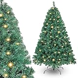 Ansobea Weihnachtsbaum künstlich mit Beleuchtung 150cm Künstlicher Weihnachtsbaum...