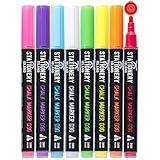 STATIONERY ISLAND Kreidestifte für Tafel Abwaschbar, Kreidestift für Fenster, 8 Farben...