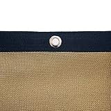 Morilu Robustes Zaun- und Balkon-Sichtschutznetz, 2 m Höhe, schwarzer Bandrand, 180 g/m²...