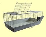 1,20 m Neues Modell Hasenkäfig Nagerkäfig Kaninchenkäfig Käfig Stall Meerschweinchen...