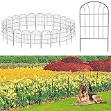 Dekorativer Gartenzaun, 25 Stück Metall Zaunelementen Gartenzäune Dekorative,...