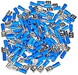 Goobay 17004 Flachsteckhülsen 100er Set / Steckmaß 6,4 x 0,8 mm / Steckverbinder bis 15A...