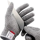 NoCry Schnittsichere Handschuhe – Leistungsfähiger Level 5 Schutz,...