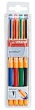 STABILO - Tintenroller - pointVisco - 4er Pack - blau, rot, grün, schwarz