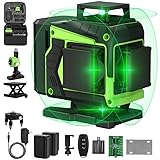 Kreuzlinienlaser Grün 16 Linien, 4 x 360 °Laser Wasserwaage...