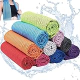 Liwein 10 Stück Kühlendes Handtuch, Cooling Towel,Kühlhandtuch,Cool Down...