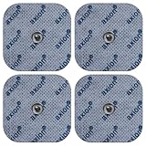 4 Elektroden-Pads 5x5cm - kompatibel mit TENS-Geräten & EMS-Trainern von...