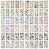 Habett Tattoo Kinder 60 Blätt Tattoo Set Mädchen Jungen Weltraum Dinosaurier Tiere...